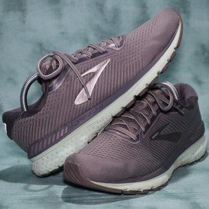 Brooks Adrenaline GTS 20 Womens Size 11.5 Gray Mint Running Shoes